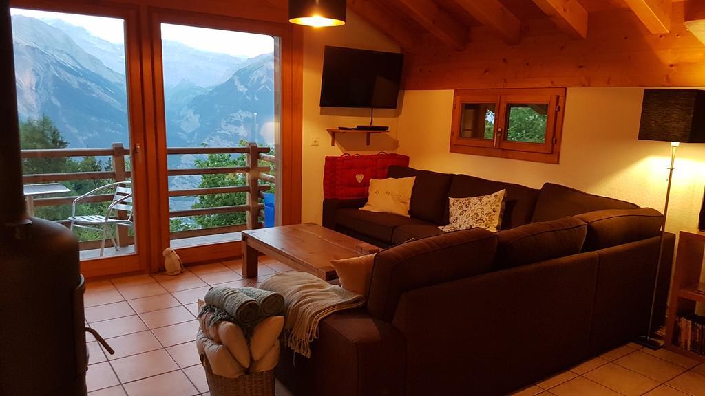Chalet Chaperon Rouge Nendaz Bagian luar foto